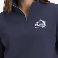 Women's Champion  Navy Colorado Avalanche Powerblend Quarter-Zip Sweatshirt
