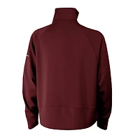 Pull mi-zippé Omni-Wick Raglan pour femme Columbia Maroon Colorado Avalanche Wickhams Hills