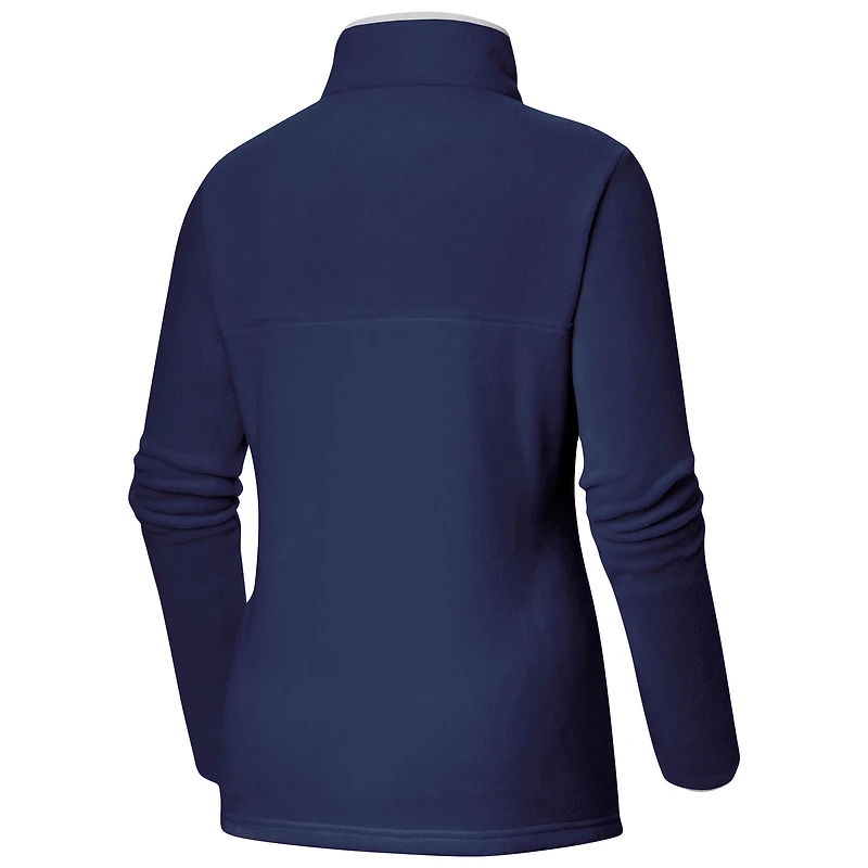 Women's Columbia Navy Colorado Avalanche Benton Springs Half-Snap Jacket