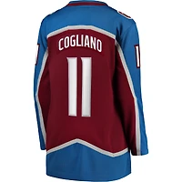 Fanatics pour femmes Andrew Cogliano Bourgogne Colorado Avalanche Home Breakaway Player Maillot