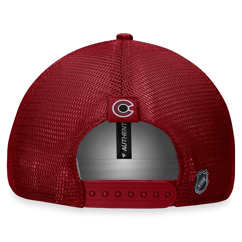 Women's Fanatics  Burgundy Colorado Avalanche Authentic Pro Road Trucker Adjustable Hat
