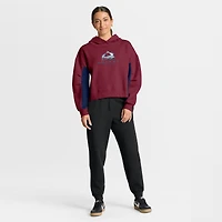 Women's Fanatics Burgundy Colorado Avalanche Back Check Boxy Hoodie