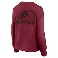 Women's Fanatics  Burgundy Colorado Avalanche Elements Flow Pullover Sweatshirt