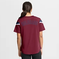 Women's Fanatics Burgundy Colorado Avalanche Offside Athena T-Shirt
