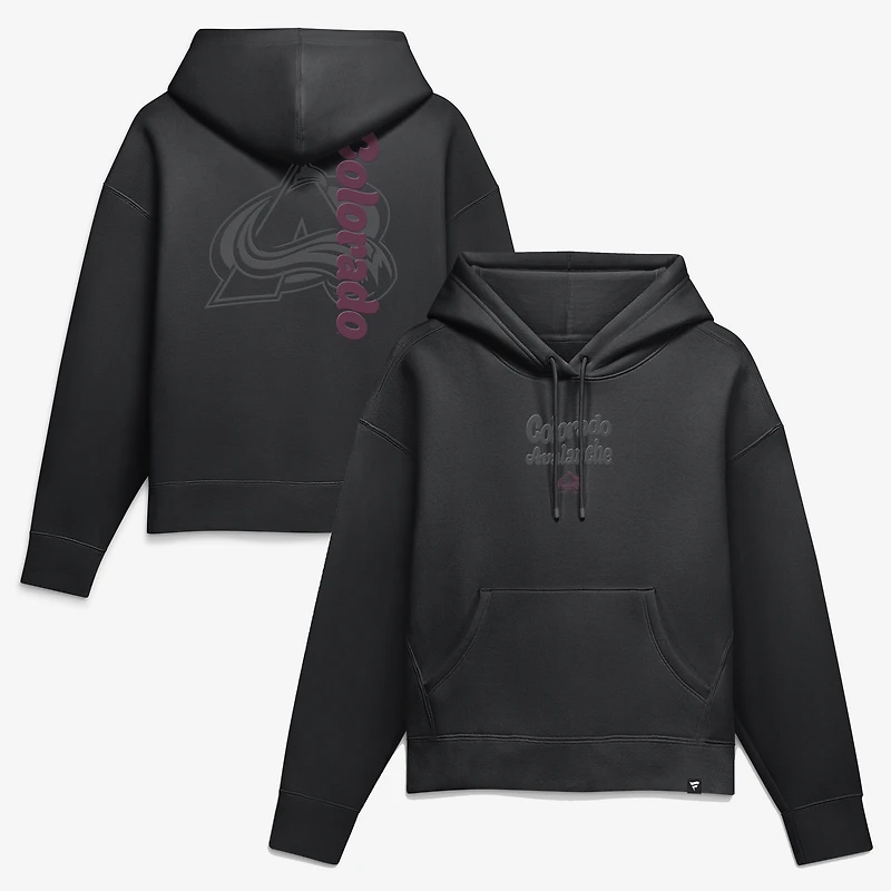 Sweat à capuche noir Fanatics Colorado Avalanche pour femmes