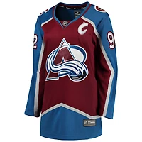 Fanatics pour femmes Gabriel Landeskog Bourgogne Colorado Avalanche Captain Patch Home Breakaway Player Maillot