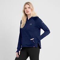 Women's Fanatics  Heather Navy Colorado Avalanche Authentic Pro Pullover Hoodie