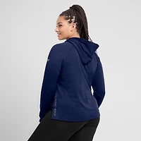 Women's Fanatics  Heather Navy Colorado Avalanche Authentic Pro Pullover Hoodie