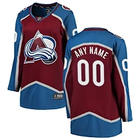 Women's Fanatics Maroon Colorado Avalanche Breakaway - Custom Jersey
