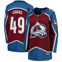 Fanatics pour femmes Samuel Girard Bourgogne Colorado Avalanche Home Breakaway Player Maillot