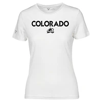 T-shirt Maddox City Capsule blanc Colorado Avalanche pour femme Levelwear