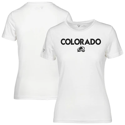 T-shirt Maddox City Capsule blanc Colorado Avalanche pour femme Levelwear