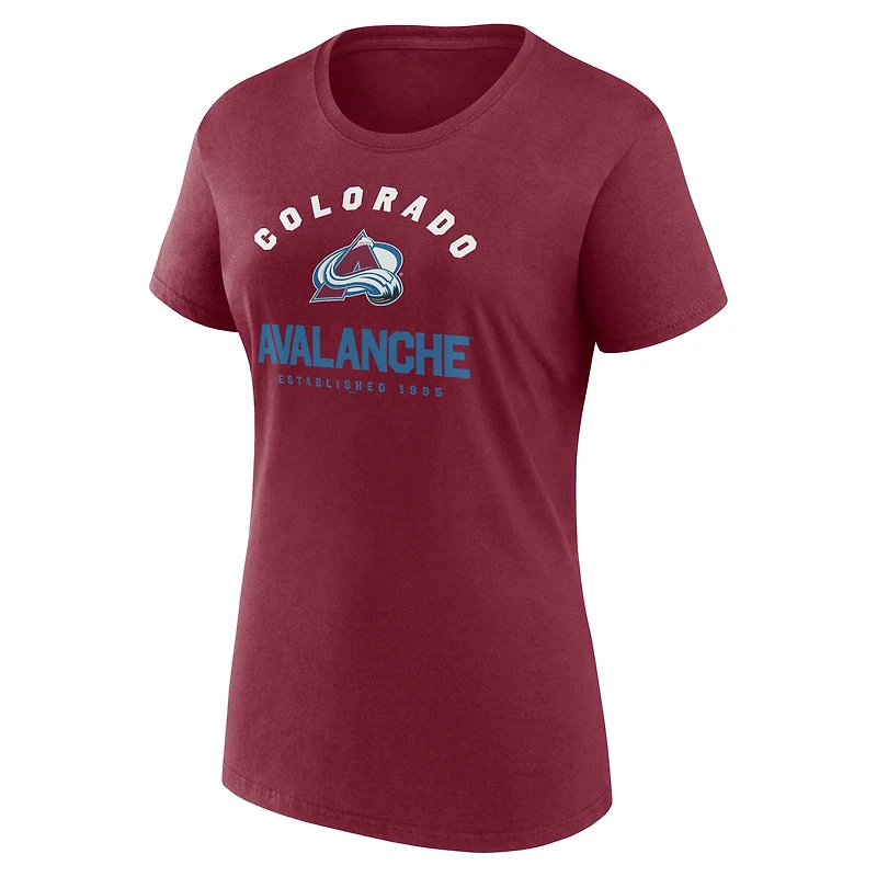Women's Logo Athletic Burgundy Colorado Avalanche Unrivaled T-Shirt