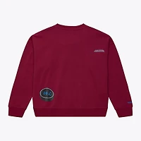 Women's Mitchell & Ness  Maroon Colorado Avalanche Crewneck Sweatshirt