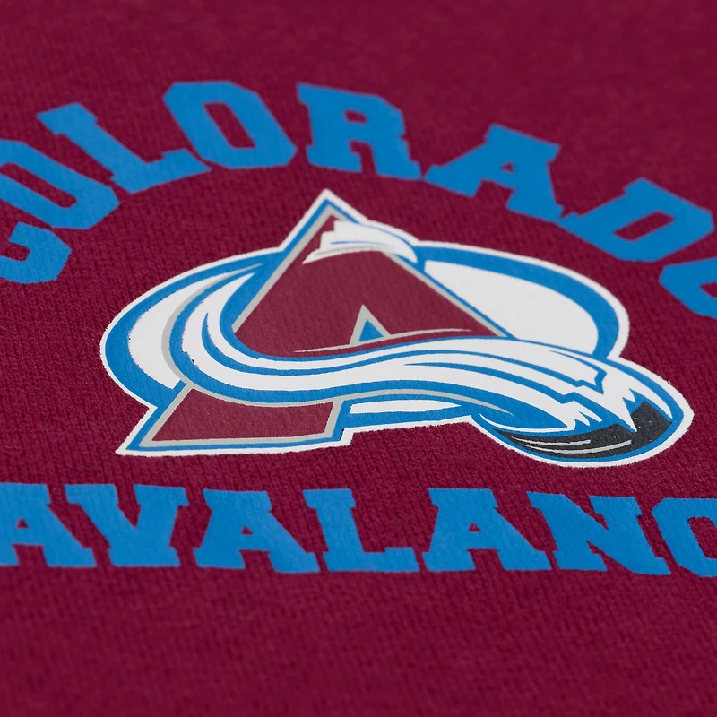 Women's Mitchell & Ness Maroon Colorado Avalanche Crewneck Sweatshirt