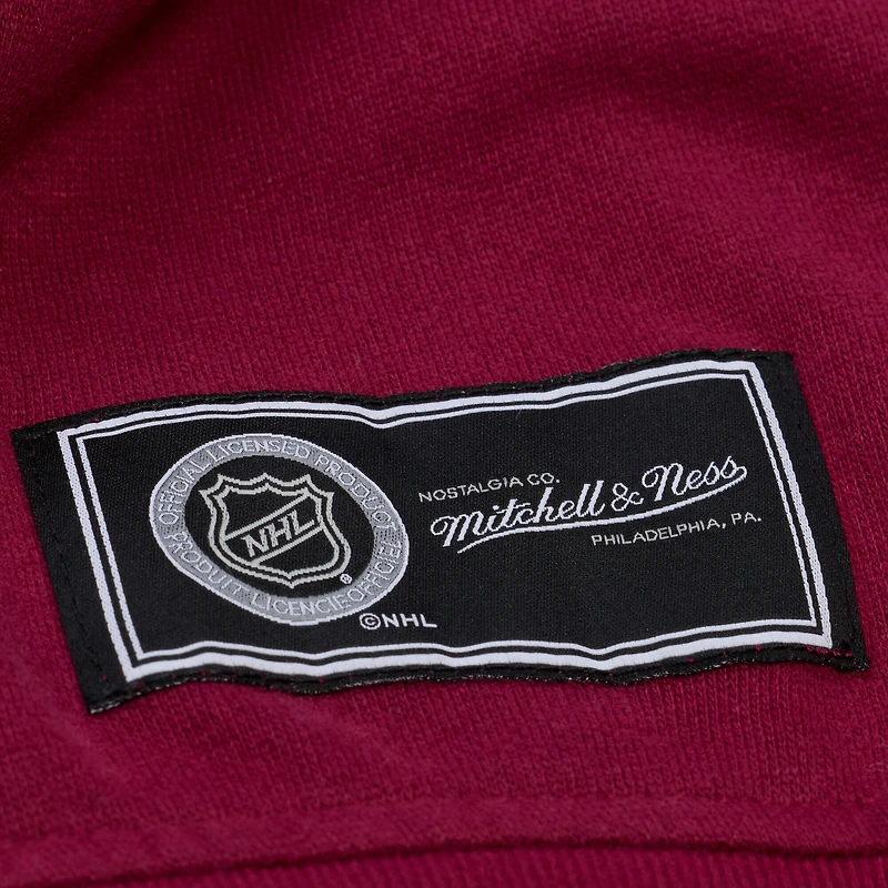 Women's Mitchell & Ness Maroon Colorado Avalanche Crewneck Sweatshirt