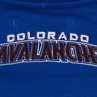 Women's Pro Standard  Blue Colorado Avalanche Area Code Cropped Pullover Sweatshirt