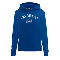 Women's Pro Standard Navy Colorado Avalanche Classic Chenille Pullover Hoodie