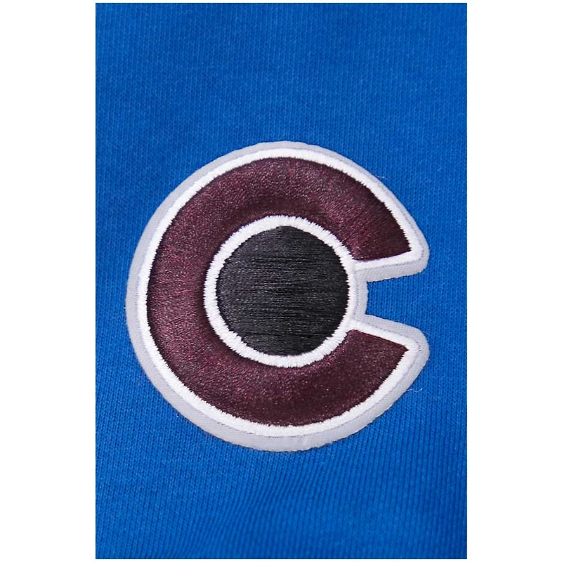 Women's Pro Standard Navy Colorado Avalanche Classic Chenille Pullover Hoodie