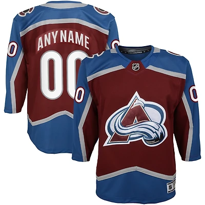 Youth Burgundy Colorado Avalanche 2020/21 Home - Custom Premier Jersey