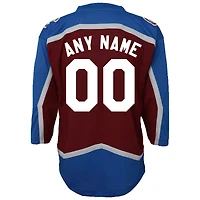 Youth Burgundy Colorado Avalanche 2020/21 Home - Custom Replica Jersey