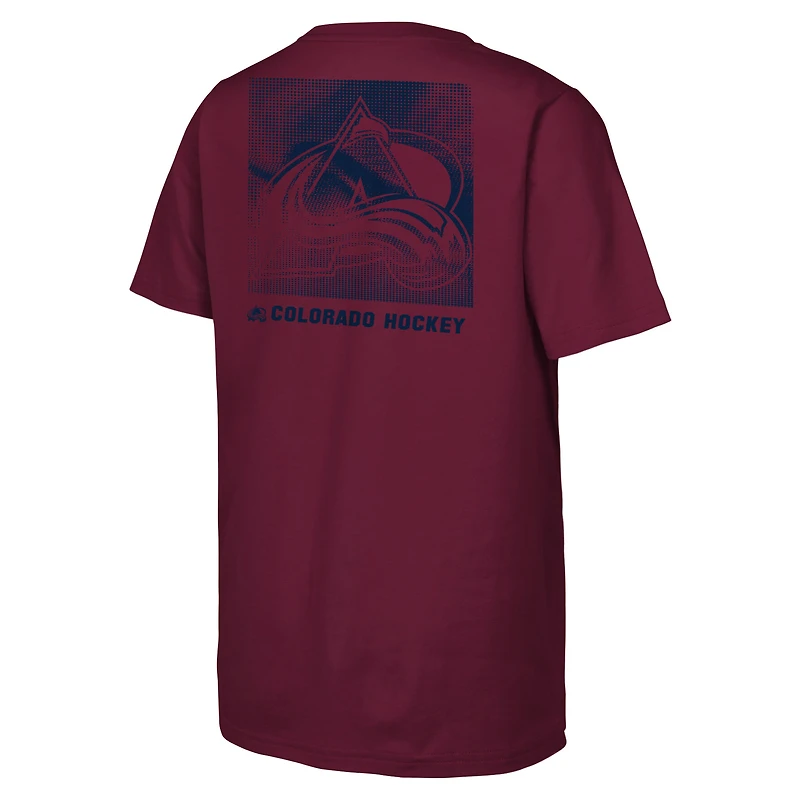 Youth  Burgundy Colorado Avalanche Atmosphere T-Shirt