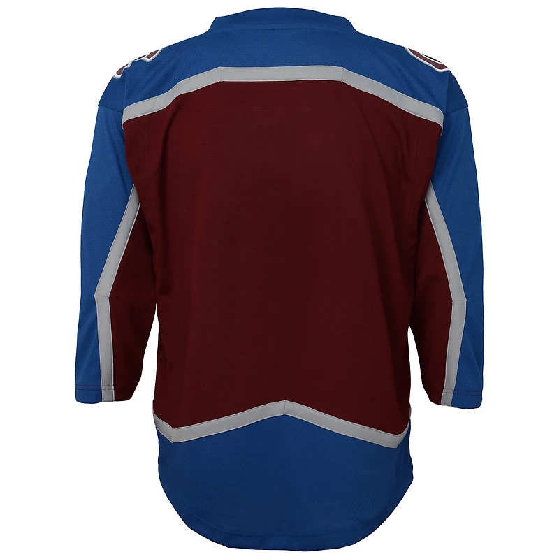 Youth Burgundy Colorado Avalanche Home Blank Replica Jersey