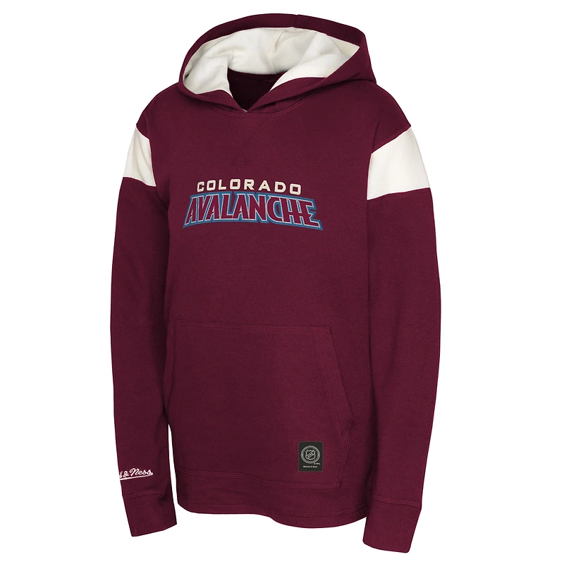 Youth Burgundy Colorado Avalanche Thermal Lightweight Pullover Hoodie