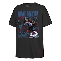 Youth Mitchell & Ness Nathan MacKinnon Black Colorado Avalanche Photo Reel Graphic T-Shirt
