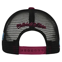 Casquette de camionneur ajustable blanche pour jeunes Mitchell & Ness, mascotte des Colorado Avalanches