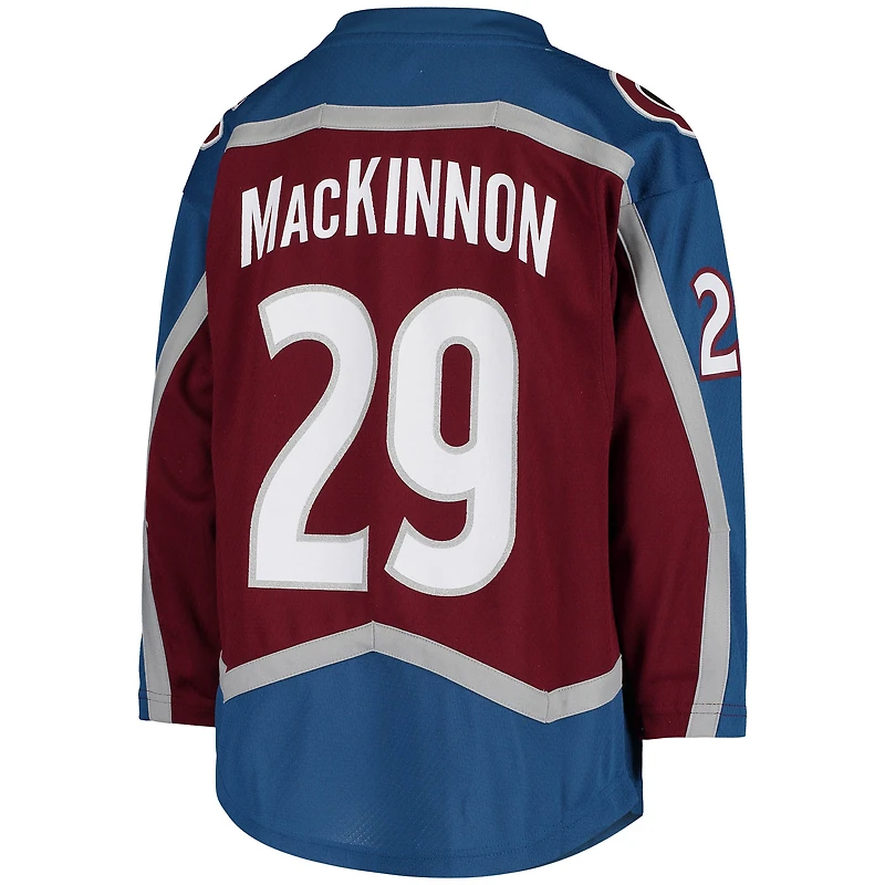 Youth Nathan MacKinnon Burgundy Colorado Avalanche Home Replica Player Jersey