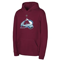 Youth Outerstuff Burgundy Colorado Avalanche Primary Logo Pullover Hoodie