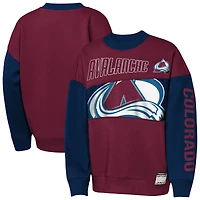Youth Outerstuff  Burgundy/Navy Colorado Avalanche Impact Player Sweatshirt