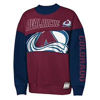Youth Outerstuff  Burgundy/Navy Colorado Avalanche Impact Player Sweatshirt
