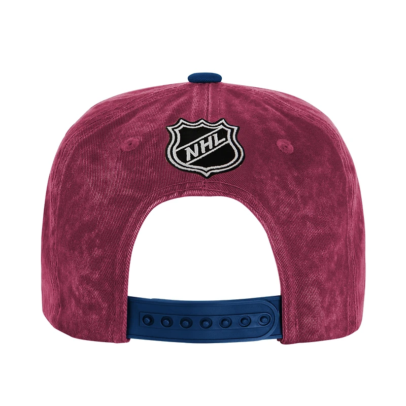 Youth Outerstuff  Burgundy/Navy Colorado Avalanche True Retro Deadstock Adjustable Hat