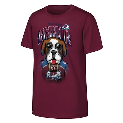 Youth Outerstuff  Burgundy Colorado Avalanche Mascot Highlight T-Shirt