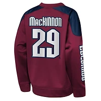 Youth Outerstuff Nathan MacKinnon Burgundy Colorado Avalanche Best Defense Name & Number Crewneck Sweatshirt