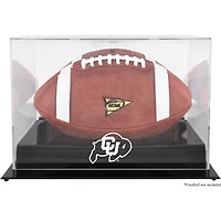 Vitrine de présentation du logo de l'équipe de football des Colorado Buffaloes Black Base avec dos miroir