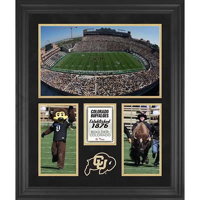 Collage encadré à 3 ouvertures de 20'' x 24'' des Buffaloes du Colorado Folsom Field