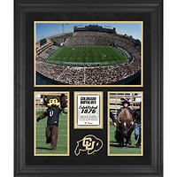 Collage encadré à 3 ouvertures de 20'' x 24'' des Buffaloes du Colorado Folsom Field