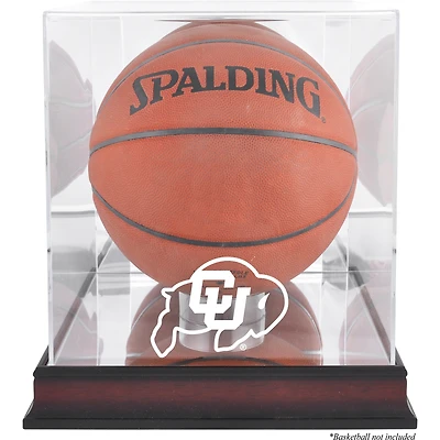 Vitrine de basket-ball en acajou avec finition antique et miroir des Colorado Buffaloes