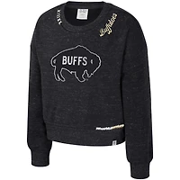 Girls Youth Colosseum  Black Colorado Buffaloes Just a Minute Sweatshirt