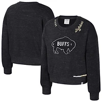 Girls Youth Colosseum  Black Colorado Buffaloes Just a Minute Sweatshirt