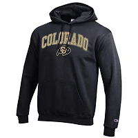 Men's Champion  Black Colorado Buffaloes Arched Logo Fleece Pullover Hoodie