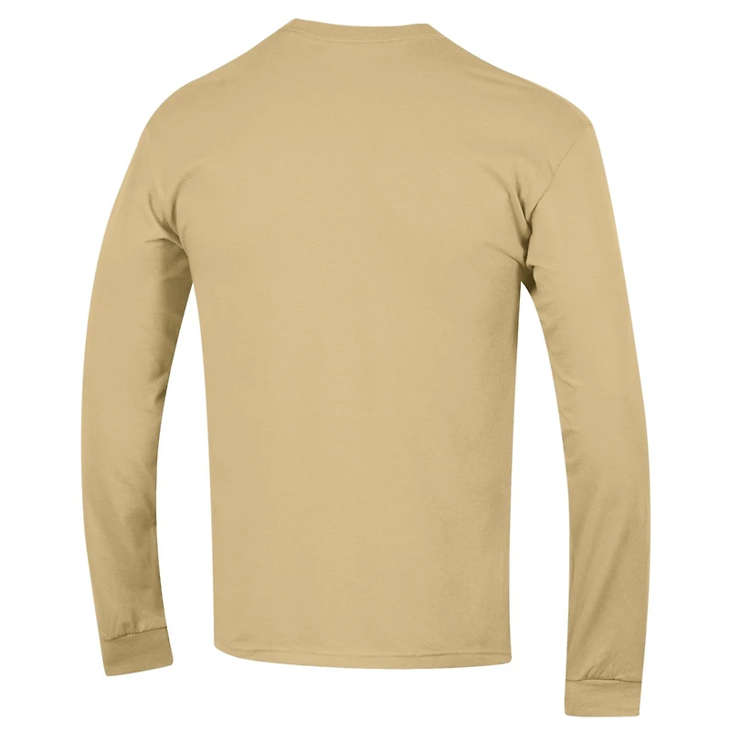 Men's Champion Gold Colorado Buffaloes Arch Over Logo Long Sleeve T-Shirt