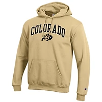 Sweat à capuche en molleton avec logo arqué Champion Vegas Gold Colorado Buffaloes pour homme