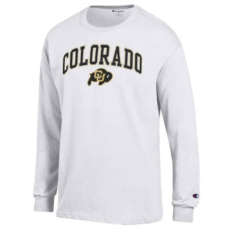 Men's Champion Colorado Buffaloes Arch Over Logo Long Sleeve T-Shirt