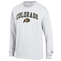 Men's Champion Colorado Buffaloes Arch Over Logo Long Sleeve T-Shirt