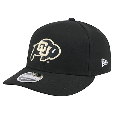 Men's New Era Black Colorado Buffaloes Low Profile 9FIFTY Snapback Hat