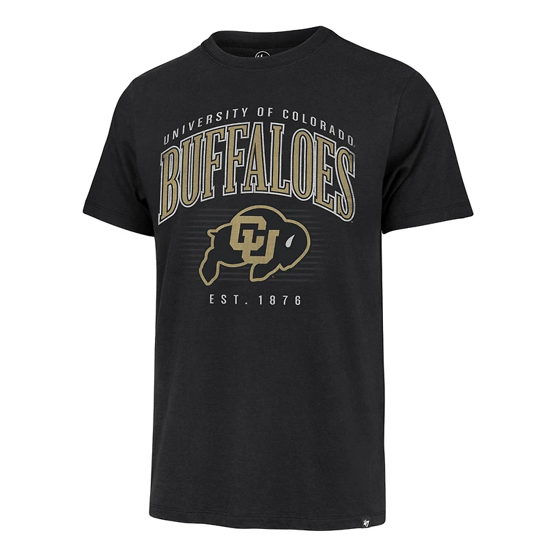 T-shirt Franklin '47 noir avec logo en arc des Buffaloes du Colorado pour hommes